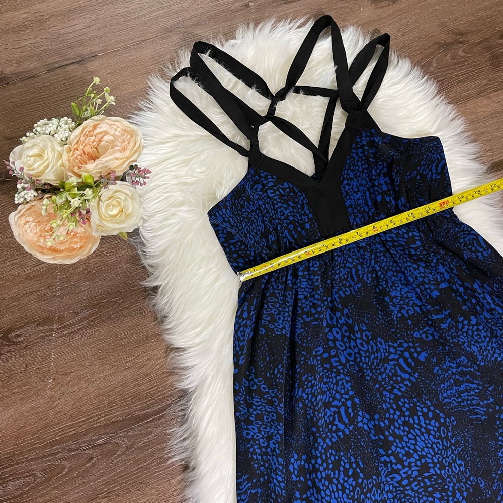 Express Maxi Dress Blue Black Size Small